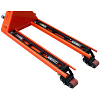 Gabelhubwagen Premium mit Waage, Traglast 2500 kg, Gabell&au